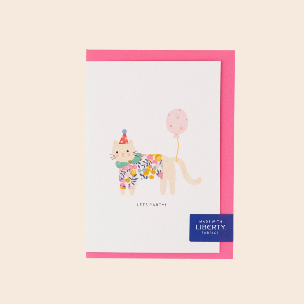 Liberty Cat Birthday Card
