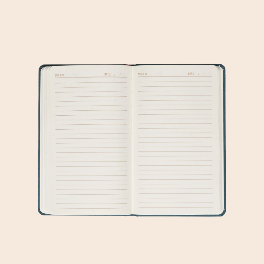 Teal Moon Bookcloth Journal