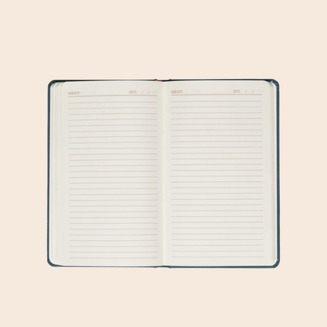 Teal Moon Bookcloth Journal