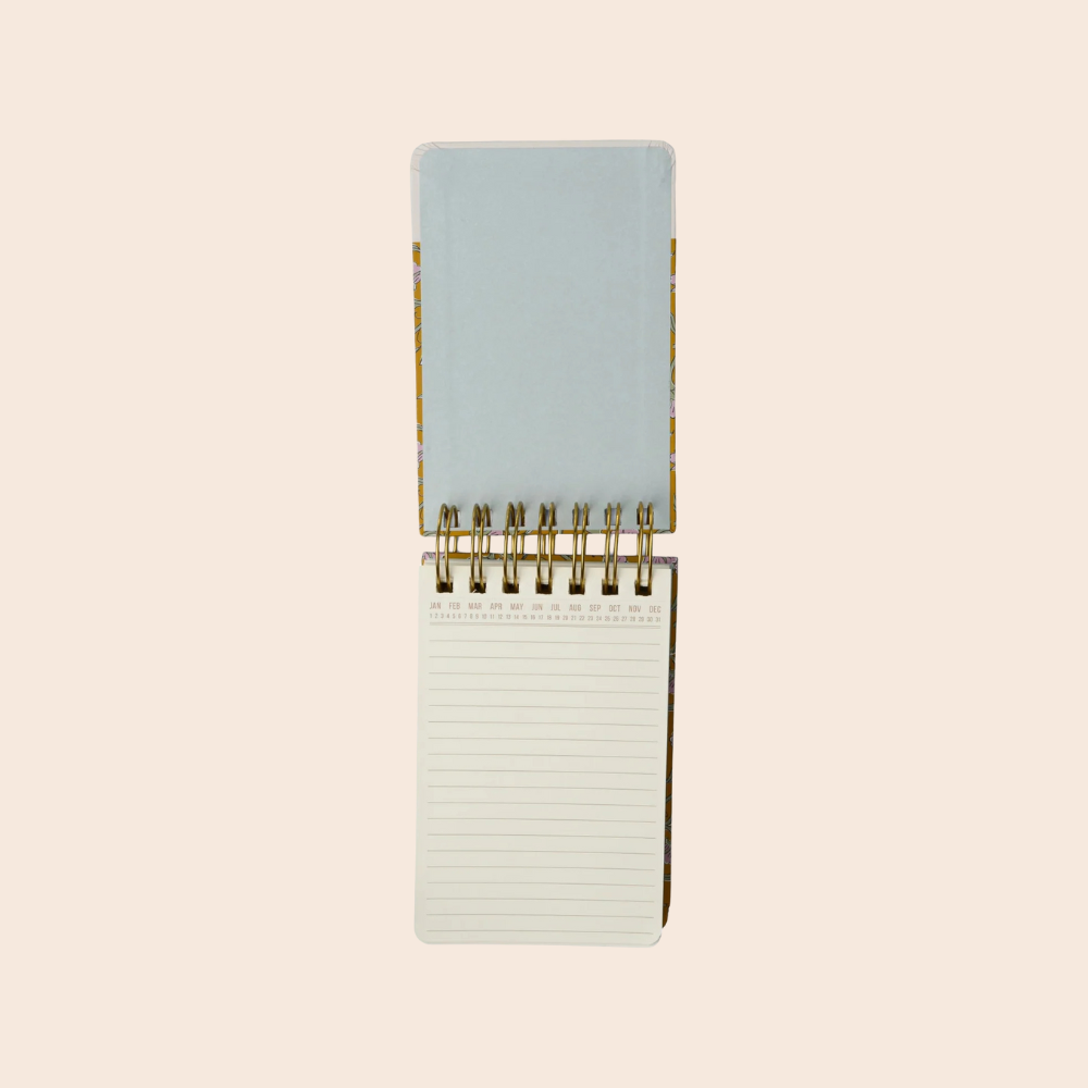 Vintage Floral Chunky Wired Notepad