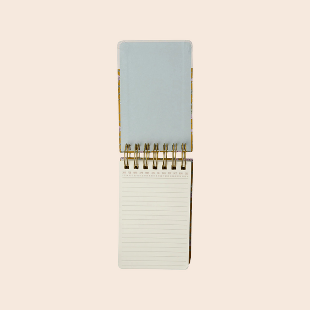 Vintage Floral Chunky Wired Notepad