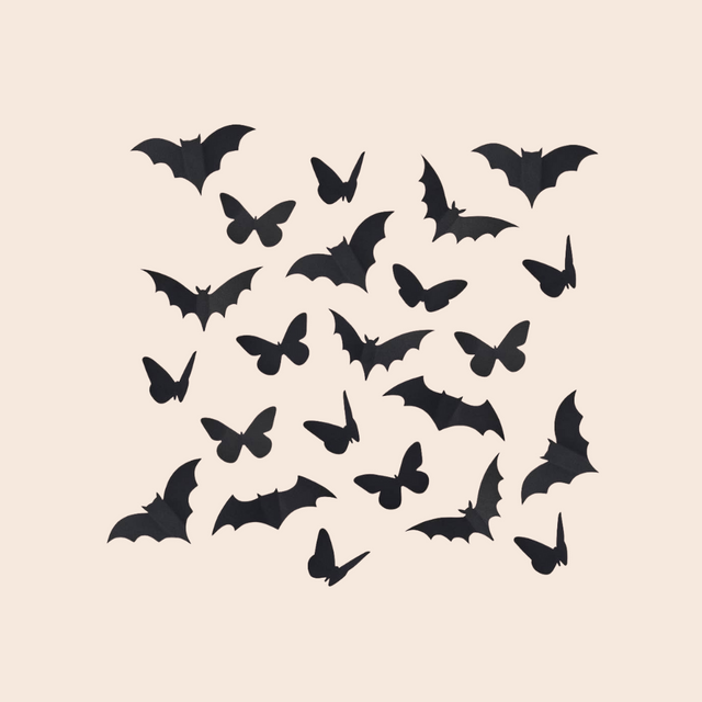 3D Bats & Butterfly Decorations