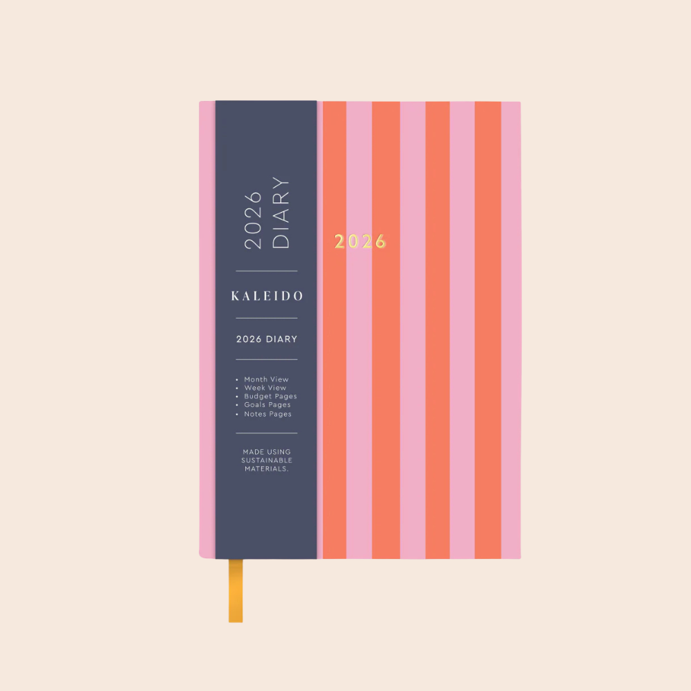 2026 Candy Stripe A6 Diary
