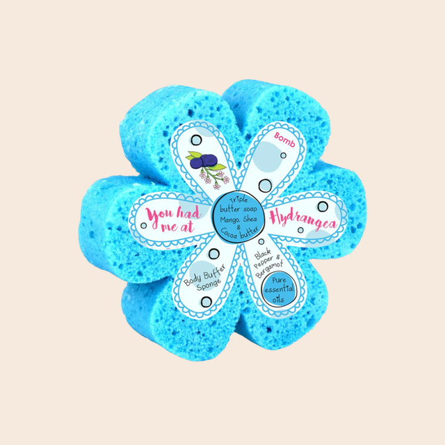 You Had Me At Hydrangea Body Buffer Sponge