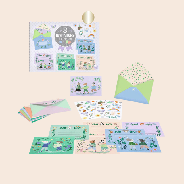 Animal Fanfare Invitation Cards