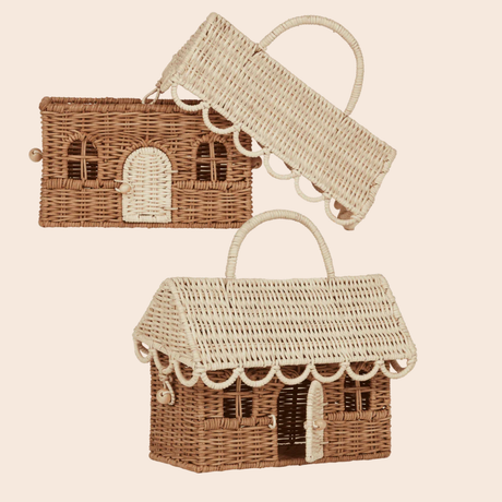 Rattan Gingerbread Casa Clutch