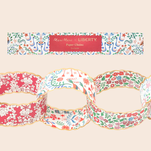 Meri Meri x Liberty Christmas Paper Chains