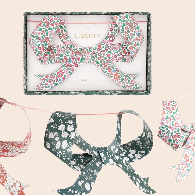Meri Meri x Liberty Christmas Bow Garland