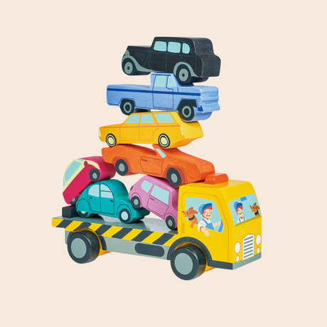 Wooden Stacking Cars