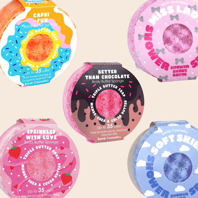 Triple Butter Soap Body Buffer Sponges