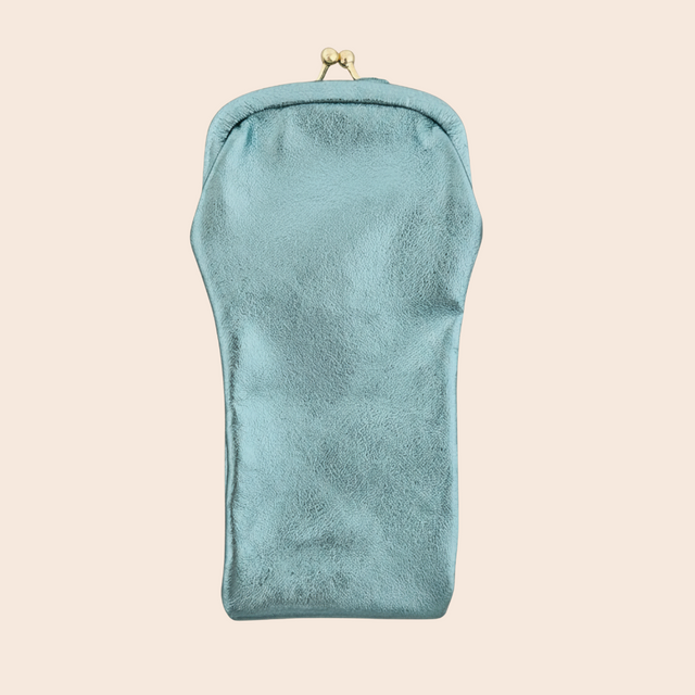 Metallic Leather Glasses Cases