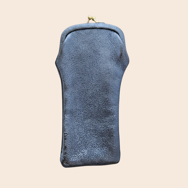 Metallic Leather Glasses Cases