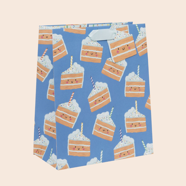 Large Blue Cakey Gift Bag