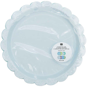Shades Of Blue Scallop Plates