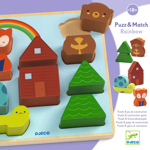 Rainbow Puzzle And Match