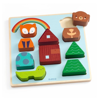 Rainbow Puzzle And Match