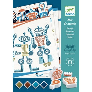 Mix & Match Stamps - Alien Robots