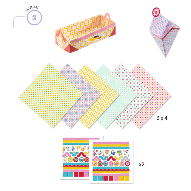 Origami Paper Boxes Craft Kit