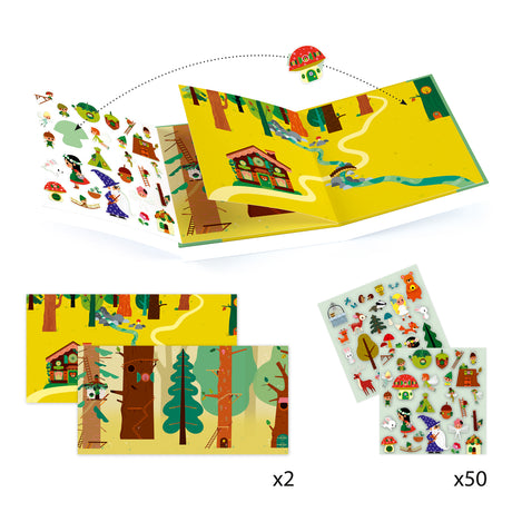 The Magical Forest Sticker Scenes
