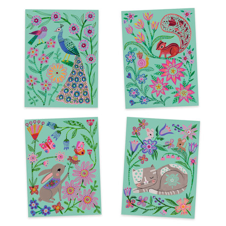 Garden Animal Scratch Cards Craft Kit