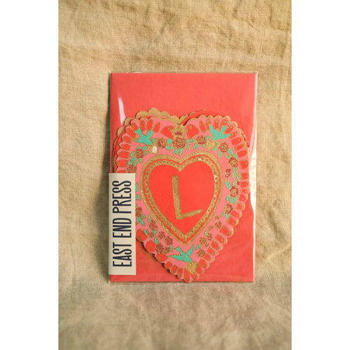 Small Love Concertina Heart Card