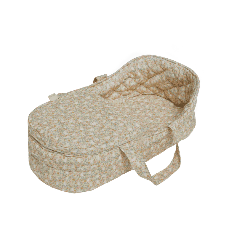 Garden Floral Doll Carry Cot