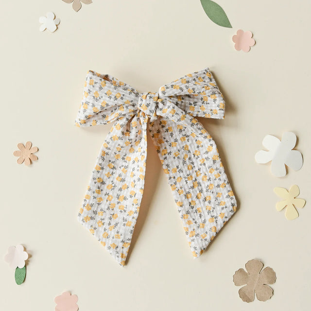 Ditsy Long Bow Clip