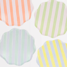 Load image into Gallery viewer, Pastel Stripe Dinner Plates
