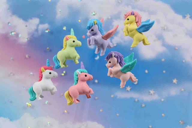 Unicorn & Pegasus Puzzle Erasers