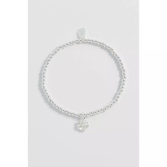 Silver Buttercup Pearl Bracelet