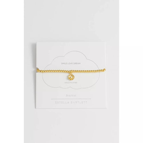 Gold Buttercup Pearl Bracelet