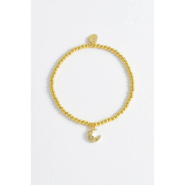 Moon Gold Plated Stretch Sienna Bracelet