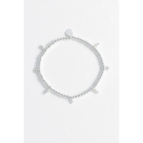 Pearl And Star Silver Plated Bracelet