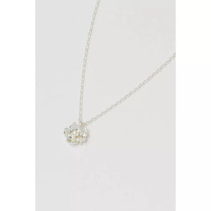 Silver Buttercup Pearl Necklace