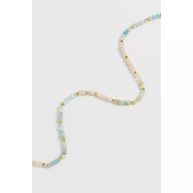 Pastel Rainbow Beaded Necklace