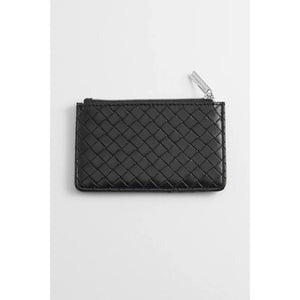 Black Weave Card Purse