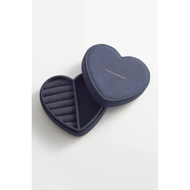 Mini Velvet Heart Jewellery Box