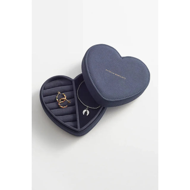 Mini Velvet Heart Jewellery Box