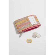 Load image into Gallery viewer, Multi Coloured Weave Card Purse