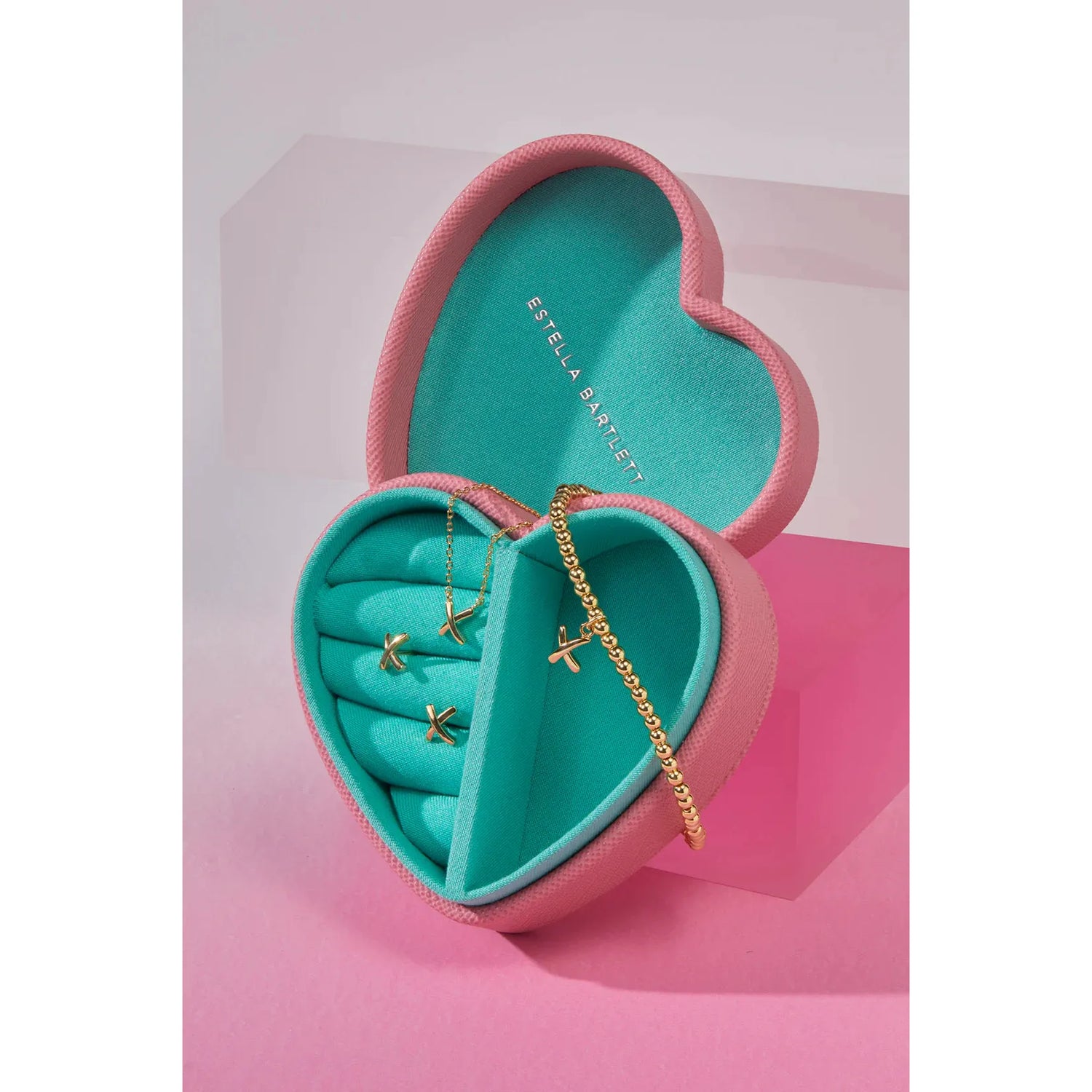 Mini Pink Heart Jewellery Box
