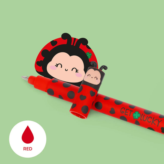 Red Lady Bug Gel Pen