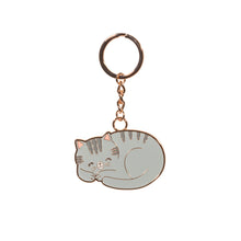 Load image into Gallery viewer, Cat Enamel Keyring
