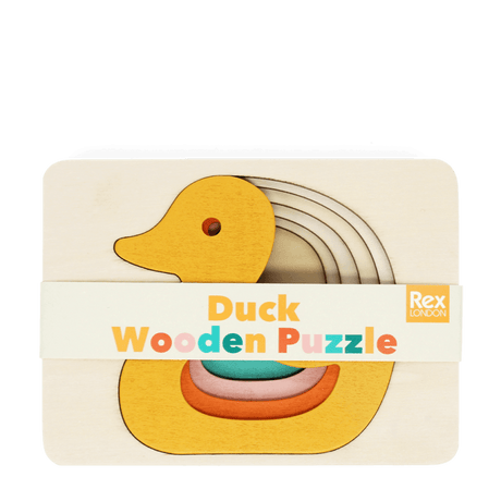 Wooden Layered Puzzle: Duck