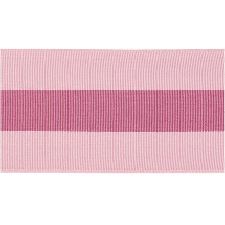 Dusky Pink Stripe Woven Ribbon