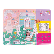 Load image into Gallery viewer, Rainbow Fairy Colour &amp; Games Activity Mat