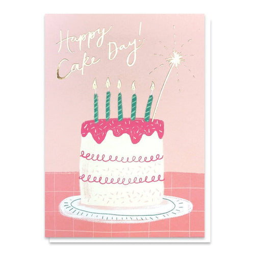 Pink Happy Cake Day Card