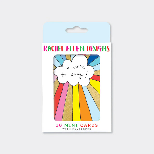 Rainbow A Note To Say Pack Of Notecards
