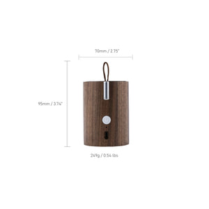 Drum Light Bluetooth Speaker Walnut Wood