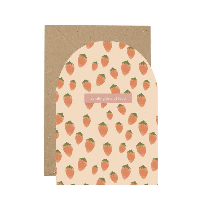 Strawberry Sending Love Card