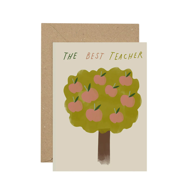 The Best Teacher Card